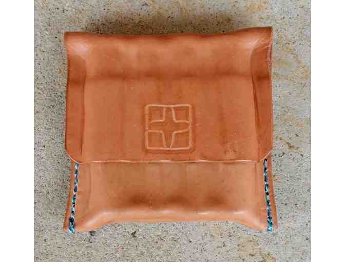 Handmade leather choke pouch
