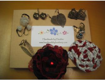Handmade by Heather - Ring, earring, hair (Package A)
