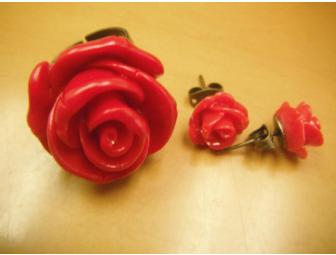 Handmade by Heather - hair, ring, earring set (Package B)