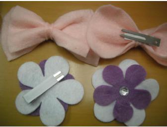 Handmade by Heather - young child hair accessory set (Package B)