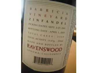 Ravensood Wine - 2001 Barricia Vineyard Zinfandel (Magnum)