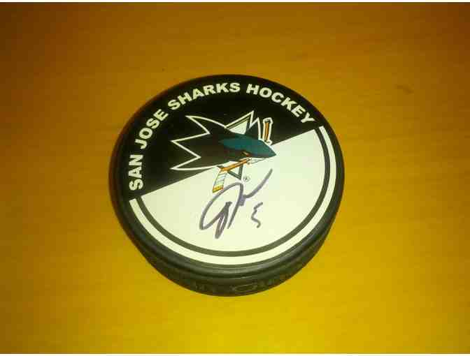 #48 Tomas Hertl, San Jose Sharks, Autographed Puck