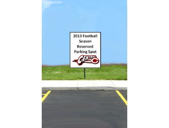 2013 Reserved Parking Football Parking Spot