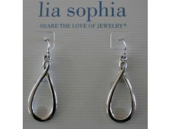Infinity Necklace & Pierced Earrings by Lia Sophia