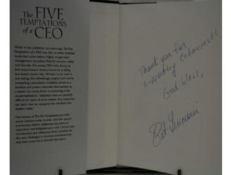 'The Five Temptations of a CEO' by Patrick Lencioni