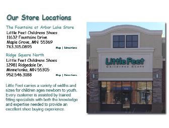 $25 Gift Card to Little Feet Childrens Shoes