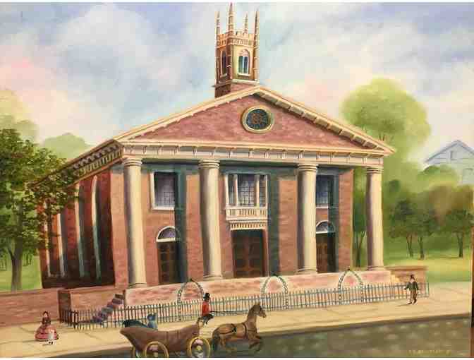 OIL PAINTING:   BJ Building - 1825