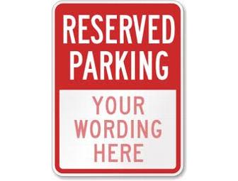Reserved Student Parking Space