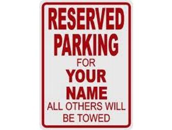 Reserved Student Parking Space
