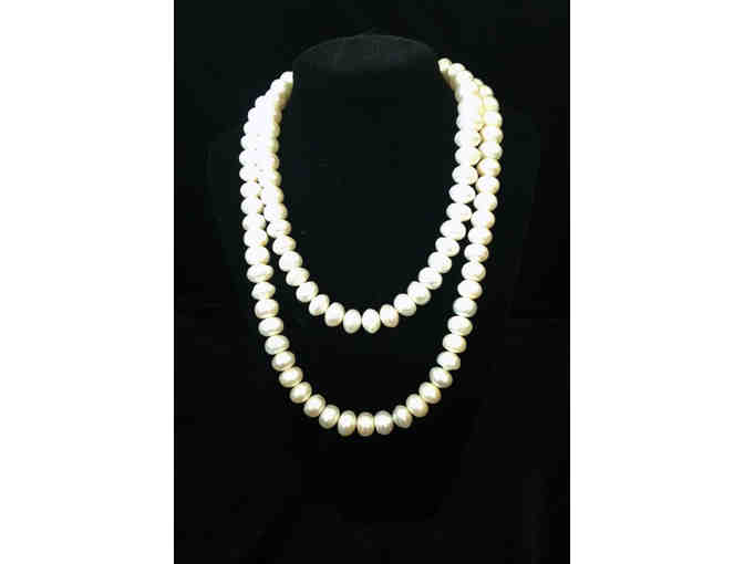36" Roped, 15 mm Matched Freshwater Pearl Necklace - Photo 1