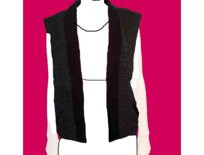 Black Persian Lamb Fur Vest