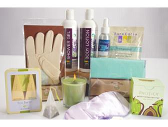 A Day of Pampering and Relaxation: Haircut and Style, Massage  and Gift Basket!