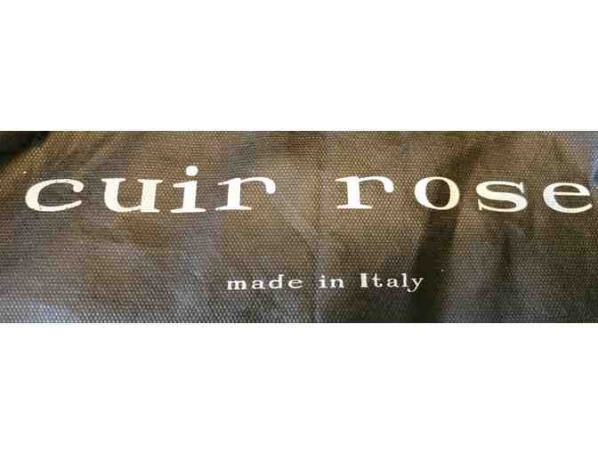 Cuir Rose Italian Travel Purse