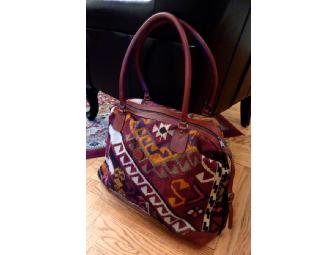 Turkish Kilim Rug Carpet Bag Perfect for Weekends Away