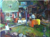 "Curb Alert" Oil Painting from Bethann Wilson Fine Art