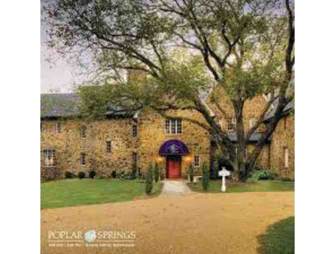 Overnight at Poplar Springs in Warrenton, VA.