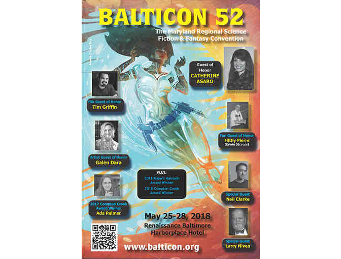 2 Full-Weekend Memberships to Balticon 52