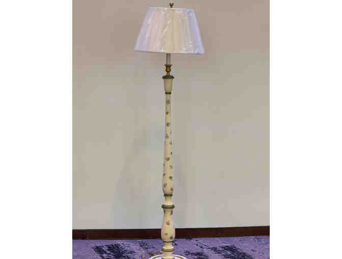 Hand-Painted Wooden Floor Lamp from Jones Lighting Specialists
