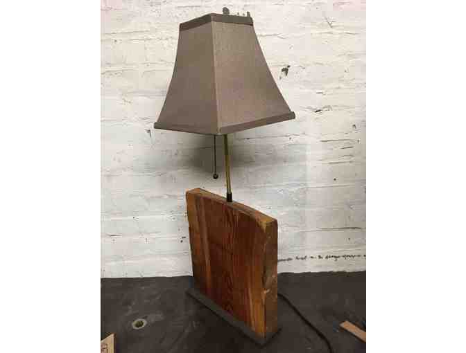 Reclaimed Wood Lamp from Two Bolts Studios