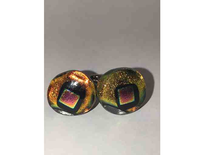 2 Sets of Fused Glass Cufflinks by John Henderson