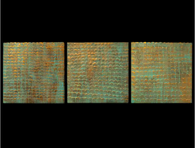 Copper Fish Scale Triptych by Kelly L. Walker - Photo 1