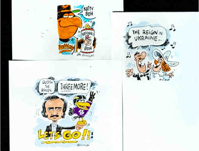 3 Small Cartoons by Mike Ricigliano - Photo 1