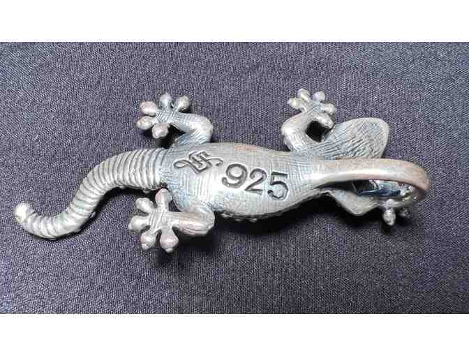Silver Gecko Pendant
