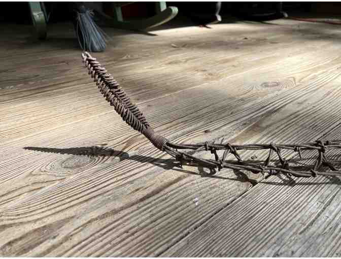 Barbed Wire Rattlesnake Sculpture