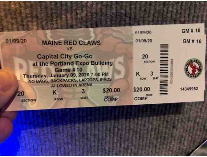 Red Claws Autographed Ball and  Game Tickets