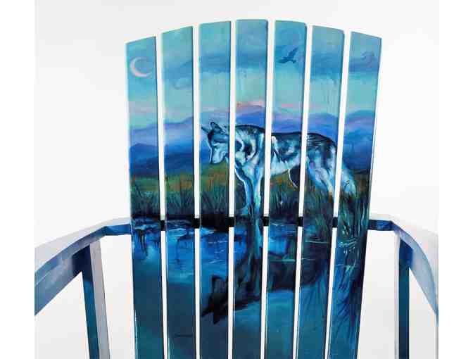 Power in Vulnerability:  Acrylic on Custom Rocking Chair