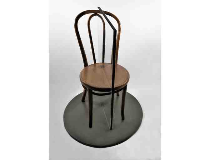 Chair Without Charity:  Wood & Acrylite Sculpture