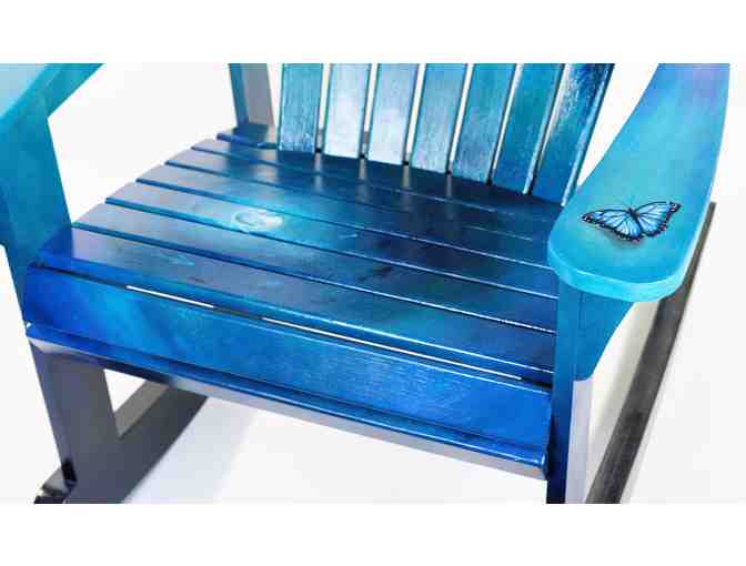 Power in Vulnerability:  Acrylic on Custom Rocking Chair