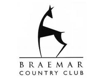BRAEMAR COUNTRY CLUB - ROUND OF GOLF
