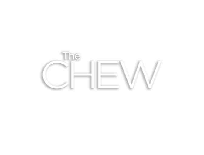 (2) VIP Tickets to THE CHEW, with cookbook and 2 adult tshirts