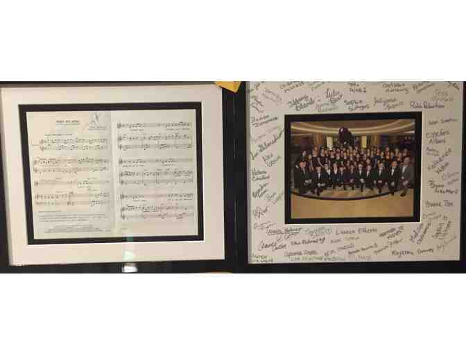C-NOTES 2017 CARNEGIE HALL MUSIC  SIGNED BY COMPOSER GREG GILPIN AND PHOTO SIGNED BY CHOIR