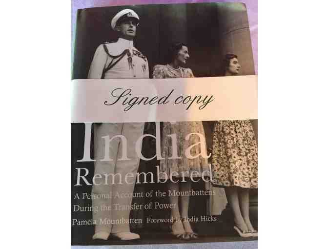 Autographed Book: India Remembered by Pamela Mountbatten