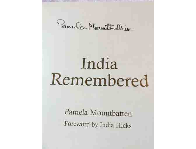 Autographed Book: India Remembered by Pamela Mountbatten