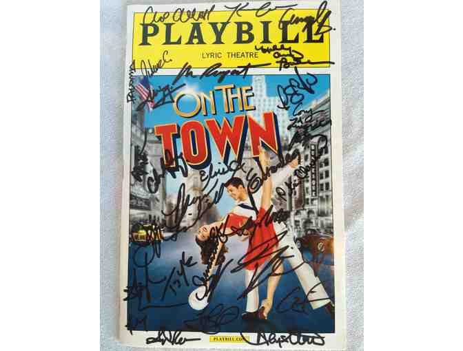 Autographed Program from the cast of "On the Town" - Photo 1
