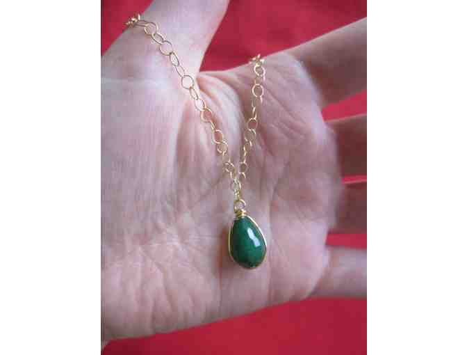 Green Pendant Necklace from Hazel