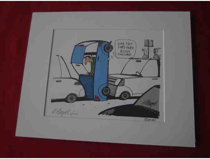 Henry Payne Cartoons - Two Color Prints and One Original!