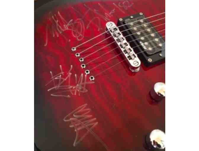 Autographed Blink-182 Schecter Diamond Series Guitar