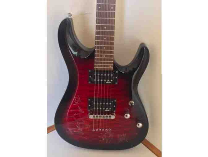 Autographed Blink-182 Schecter Diamond Series Guitar