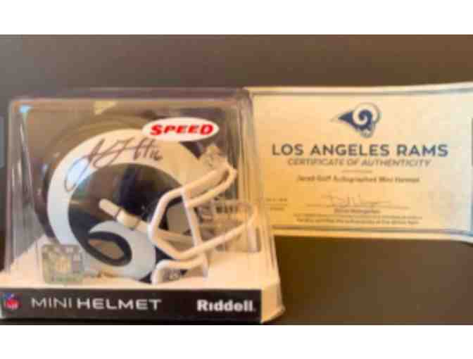 Los Angeles Rams -  Jared Goff Autographed Riddell Speed Mini Helmet