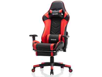 OHAHO- Ergonomic Gaming Chair with Footrest and Lumbar Support