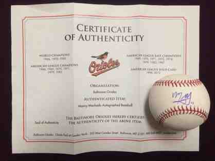 Baltimore Orioles Third Baseman Manny Machado (#13) Signed Baseball
