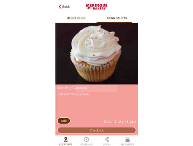 Meringue Bakery - 1 Dozen Free Cupcakes a Month for 6 Months