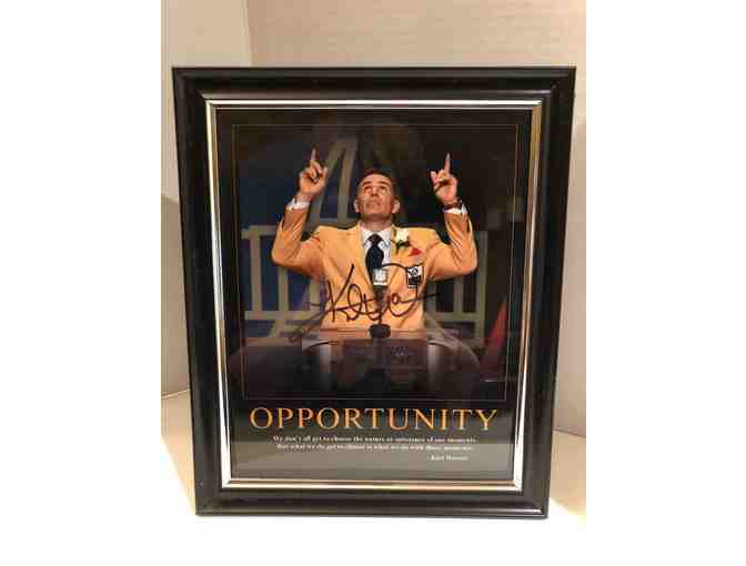 Kurt Warner Autographed 8x10 Photo at Pro Football Hall of Fame Induction