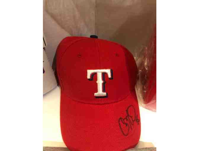 World Series MVP Cole Hamels Huge Gift Basket - Autographed Hat! (Rangers/Cubs)