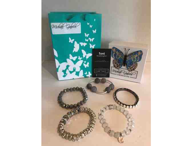 Michael Gabriel Designs - Beautiful Stacked Set of 5 Bracelets