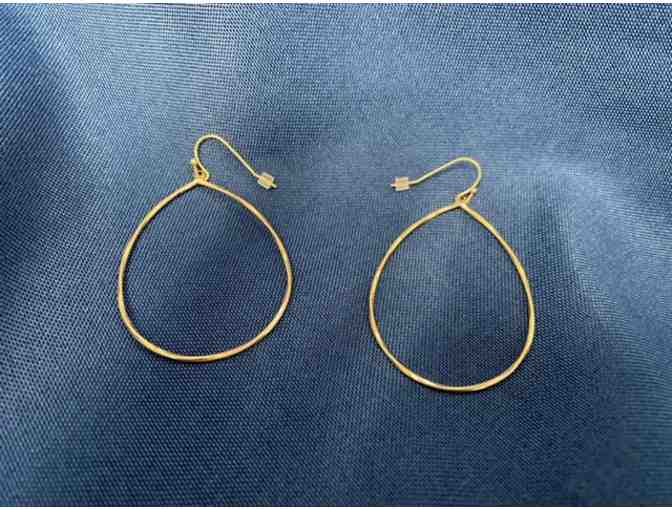 Hammered Gold Hoop Earrings by Erin McDermott